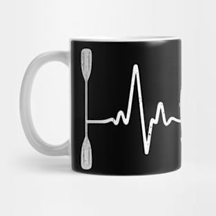 Kayak heartbeat Mug